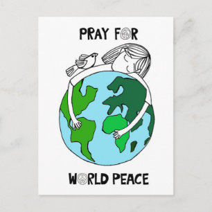 Pray For World Peace Postcard