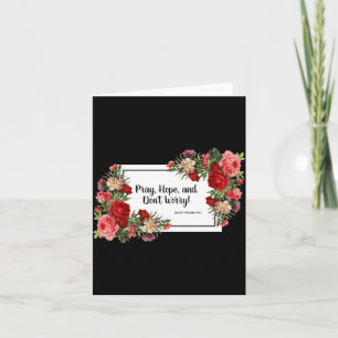 Pray Hope Dont Worry St Padre O Religious  Card