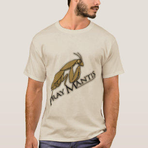 Pray Mantis brown & mint mens insect t-shirt