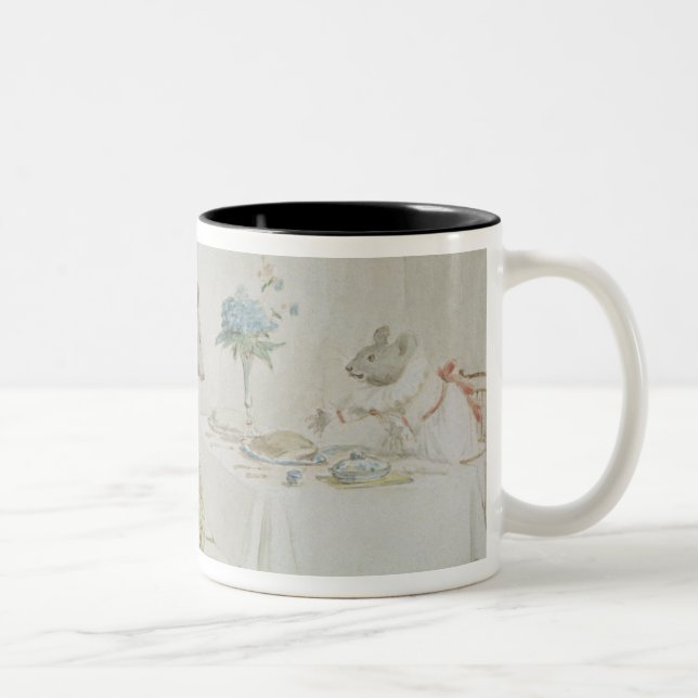 Pray, Miss Mouse, will you give us some beer' Two-Tone Coffee Mug (Right)