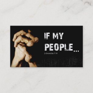 Pray Prayer Group Church Spiritual Religion Christ Business Card