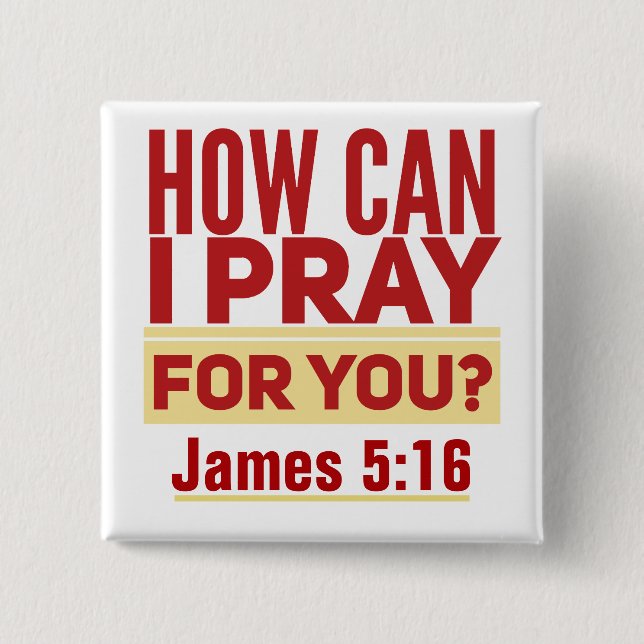 Pray  Square Button (Front)