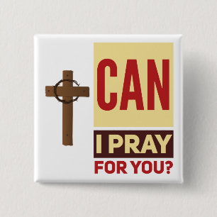 Pray  Square Button
