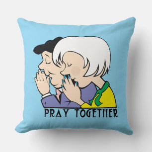 Pray Together. Throw Pillow