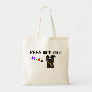 Pray with your kids tote bag