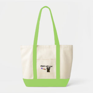 Pray with your kids tote bag