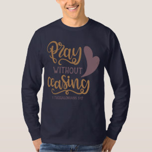 Pray without ceasing black Basic Long Sleeve T-Shirt