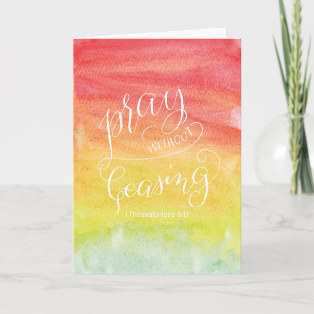 Pray Without Ceasing Greeting Card (Front)