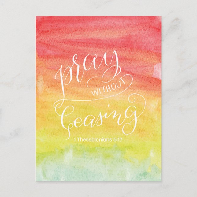 Pray Without Ceasing Postcard (Front)