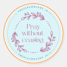 Pray without ceasing sticker