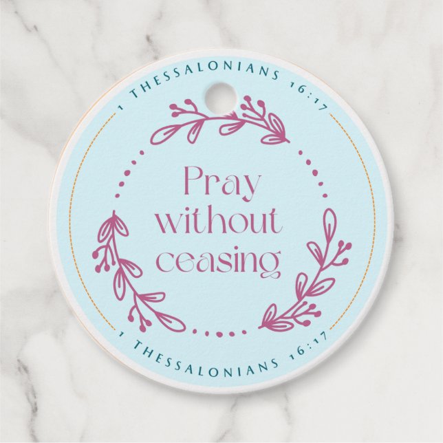 Pray without ceasing tag (Front)