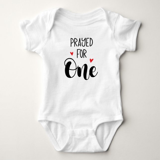 Prayed for One Twins Baby Bodysuit (Front)