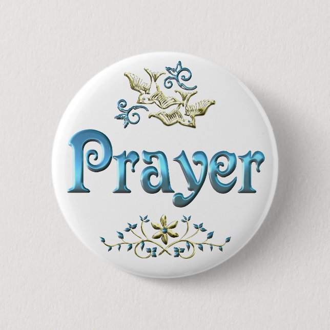 PRAYER 2 INCH ROUND BUTTON (Front)