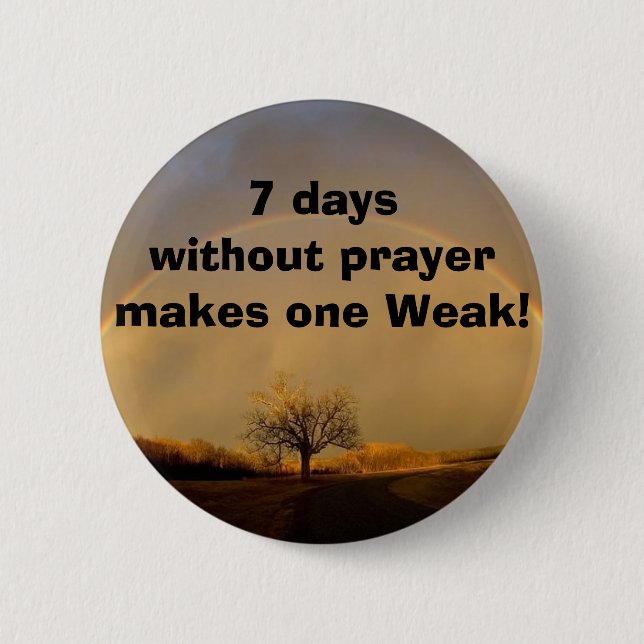 Prayer 2 Inch Round Button (Front)