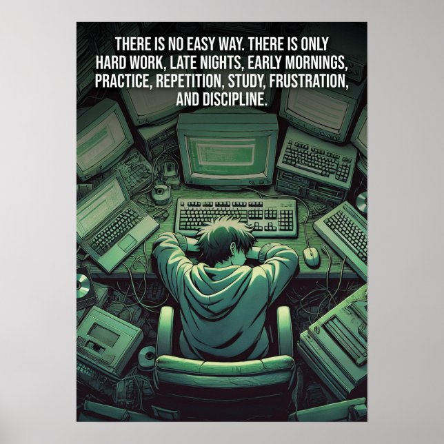 Prayer and Perseverance - Faith, Hustle, Success Poster (Front)