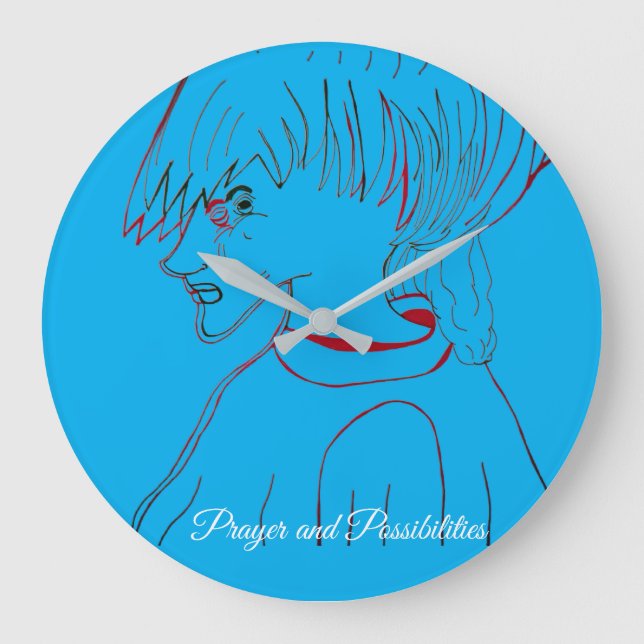 Prayer and Possibilities Large Clock (Front)