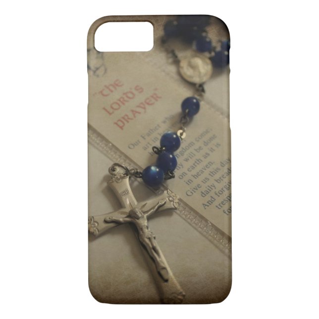 Prayer and Rosary Case-Mate iPhone Case (Back)