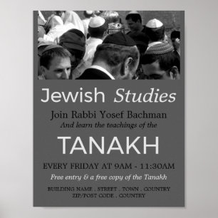 Prayer at the Synagogue, Judaism, Jewish Studies Poster