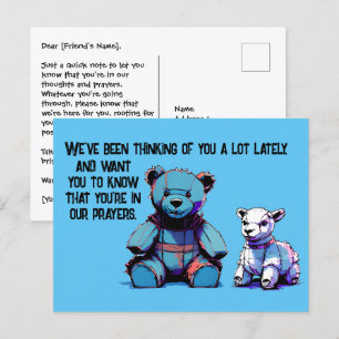 Prayer-Bear postcard