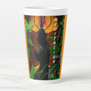 Prayer Buddha Meditation Latte Mug