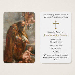 Prayer Card Funeral   St Augustine 5