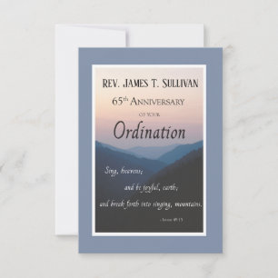 Prayer Card Name 65th Ordination Anniversary