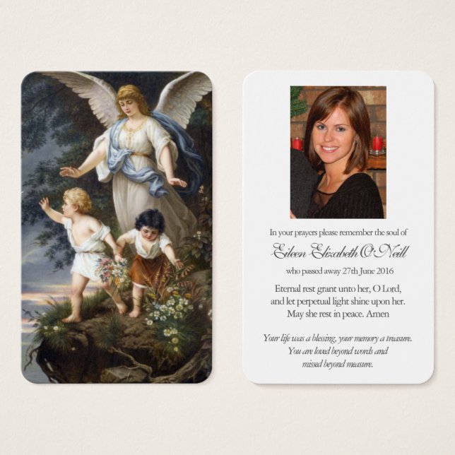 Prayer Cards | Angel Watching (Front & Back)