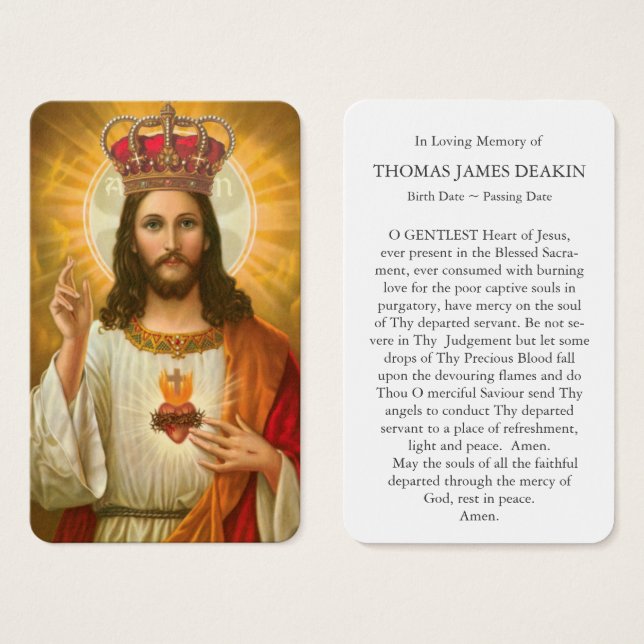 Prayer Cards | Christ Our King (Front & Back)