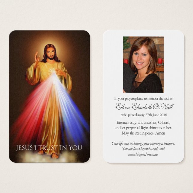 Prayer Cards | Divine Mercy 010 (Front & Back)