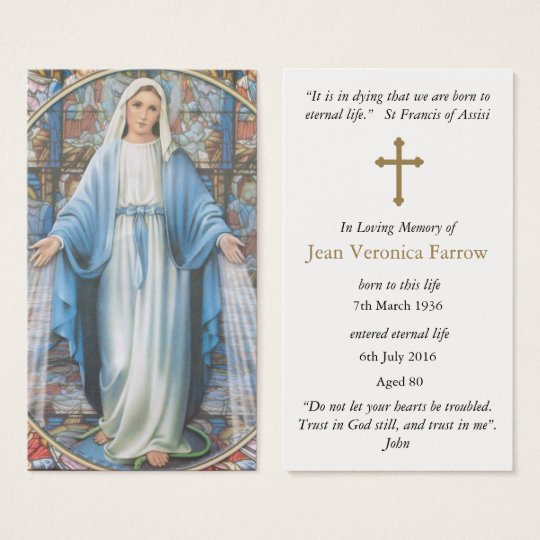 Prayer Cards | Hail Mary | Zazzle.ca
