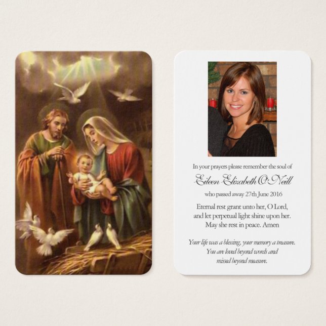 Prayer Cards | Holy Family 5 (Front & Back)