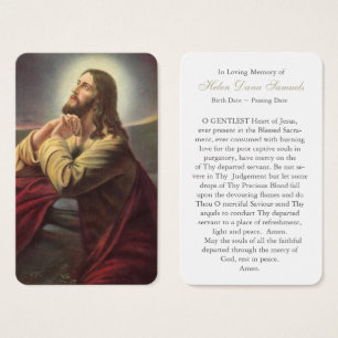 Prayer Cards   Jesus Praying 1
