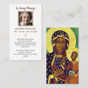 Prayer Cards Religious I Our Lady of Czestochowa