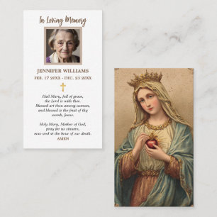 Prayer cards Sacred Heart Mary Vintage Religious