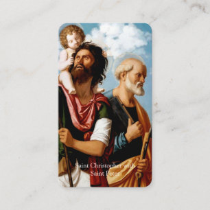 Prayer Cards   Saints Christopher & Peter