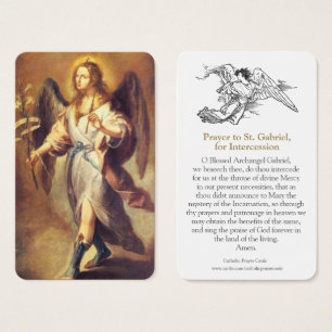 Prayer Cards St. Gabriel 1
