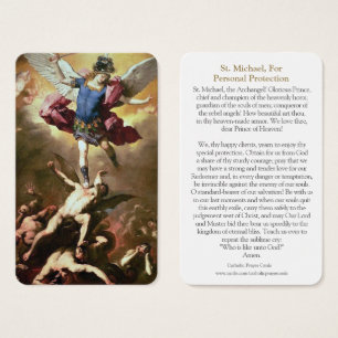 Prayer Cards   St. Michael 1