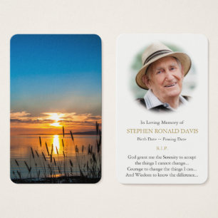 Prayer Cards   Sunset Reeds