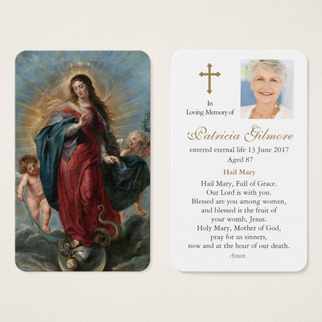 Prayer Cards | The Immaculate Conception (Front & Back)