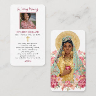 Prayer Cards Virgin Mary Queen of Heaven and Earth