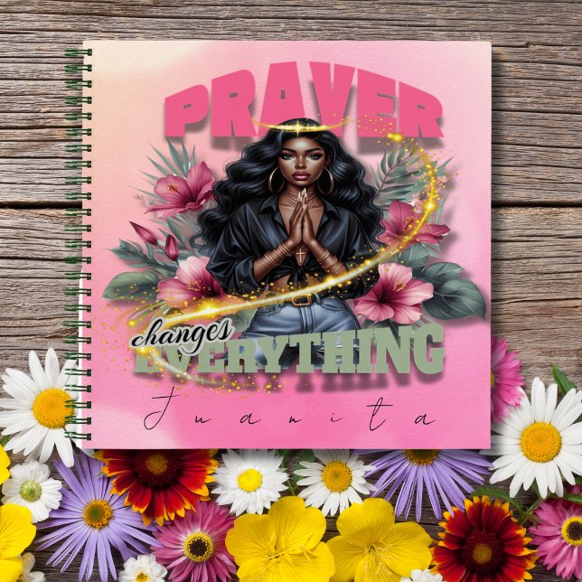Prayer Changes Everything – Inspirational Floral Notebook (Creator Uploaded)