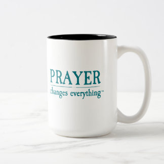 Prayer Changes Everything Two-Tone Coffee Mug
