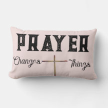 Prayer Changes Things Blush Pink with Cross