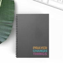 Prayer Changes Things Retro Colourful Christian