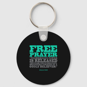 Prayer Christian God Bible James 5_16 Keychain