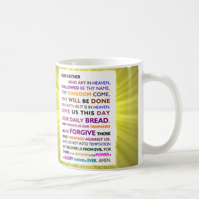 Prayer de tasse de café de seigneur (Droite)
