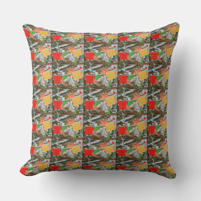 prayer flag buddha pillow (Front)