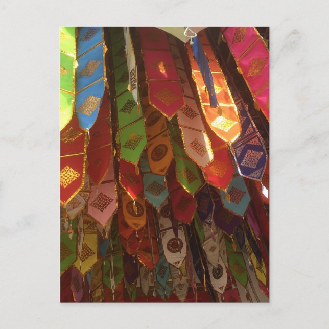 Prayer Flags, Chiang Mai, Thailand Postcard (Front)