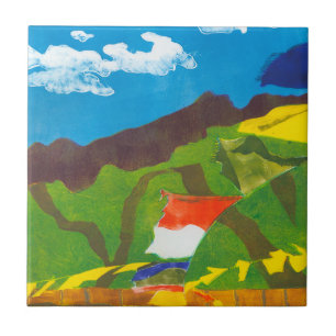 Prayer Flags II Tile