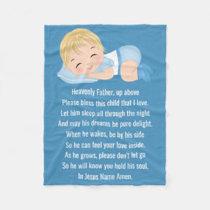 Prayer - Fleece Blanket, 60"x80"